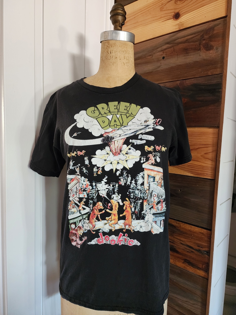 Green Day Black 'Dookie' Short Sleeve Tee